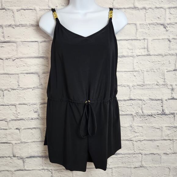 NWT Beyond Control Blouson Romper Size 8 One Piece Swimwear Black - Picture 1 of 16